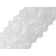 Dantelă elastică / aplicație, lățime 15 cm - Crem deschis (18 Metri) Dantelă elastică / aplicație, lățime 15 cm - Crem deschis (18 Metri)
