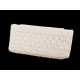 Dantelă bumbac croşetată, lățime 10 cm - Alb (1 Metru) Dantelă bumbac croşetată, lățime 10 cm - Alb (1 Metru)