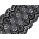 Elastische spitze / einsatz / tischläufer breite 18 cm - Schwarz (1 Meter) Elastische spitze / einsatz / tischläufer breite 18 cm - Schwarz (1 Meter)