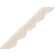 Dantelă elastică, lățime 16 mm - Alb zăpadă (25 Metri) Dantelă elastică, lățime 16 mm - Alb zăpadă (25 Metri)