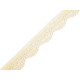 Dantelă elastică, lățime 16 mm - Alb zăpadă (25 Metri) Dantelă elastică, lățime 16 mm - Alb zăpadă (25 Metri)