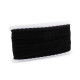 Dantela elastica 30 mm - Negru (1 Metru) Dantela elastica 30 mm - Negru (1 Metru)