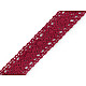 Dantela din bumbac, latime 30 mm - Bordo (1 Metru)