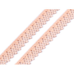 Dantelă guipure 13 mm - Roz somon deschis (1 Metru)