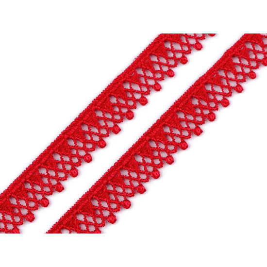 Dantelă guipure 13 mm - Roșu (1 Metru) Dantelă guipure 13 mm - Roșu (1 Metru)