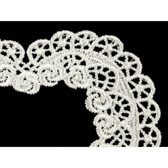 Aplicatie din dantela inima - Off white (1 Bucată) Aplicatie din dantela inima - Off white (1 Bucată)