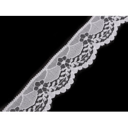 Dantela din nailon latime 40 mm - Alb (1 Metru)