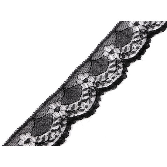 Dantela din nailon latime 40 mm - Alb (50 Metri)