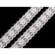 Dantela frantuzeasca elastica latime 24 mm - Negru (1 Metru) Dantela frantuzeasca elastica latime 24 mm - Negru (1 Metru)