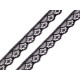 Dantela din nailon latime 14 mm - Negru (1 Metru)