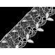 Dantelă guipure 90 mm - Negru (27 Metri) Dantelă guipure 90 mm - Negru (27 Metri)