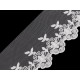 Dantela brodata pe organza, latime 90 mm - Negru (1 Metru) Dantela brodata pe organza, latime 90 mm - Negru (1 Metru)