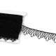 Dantelă guipure minimalistă, lățime 30 mm - Negru (1 Metru) Dantelă guipure minimalistă, lățime 30 mm - Negru (1 Metru)