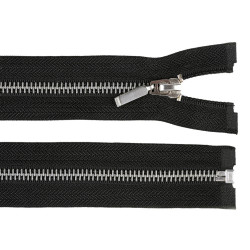 Fermoar metalic detașabil, no 5 lungime 60 cm - Negru (1 Bucată)