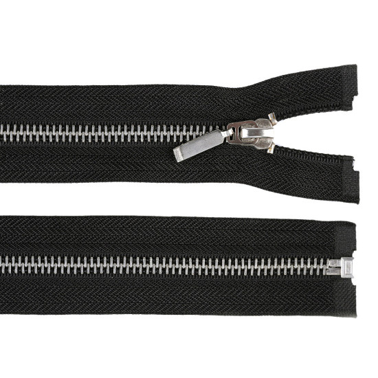 Fermoar metalic detașabil, no 5 lungime 70 cm - Negru (1 Bucată) Fermoar metalic detașabil, no 5 lungime 70 cm - Negru (1 Bucată)
