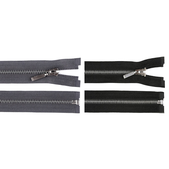 Fermoar metalic detașabil, no 5 lungime 70 cm - Negru (1 Bucată) Fermoar metalic detașabil, no 5 lungime 70 cm - Negru (1 Bucată)