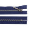 Fermoar metalic nedetașabil jeans, no 5 lungime 16 cm - Albastru închis (1 Bucată)
