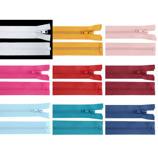 Fermoar plastic detașabil, no 5 lungime 80 cm - Bleu turcoaz (1 Bucată) Fermoar plastic detașabil, no 5 lungime 80 cm - Bleu turcoaz (1 Bucată)