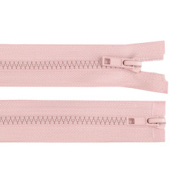 Fermoar plastic detașabil, două cursoare, no 5 lungime 70 cm - Roz pudrat (10 Bucăți)