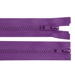 Fermoar plastic detașabil, două cursoare, no 5 lungime 70 cm - Mov vânătă (1 Bucată)