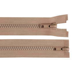 Fermoar plastic detașabil, două cursoare, no 5 lungime 70 cm - Bej (1 Bucată)