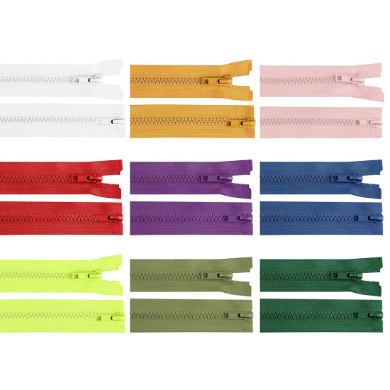 Fermoar plastic detașabil, două cursoare, no 5 lungime 80 cm - Negru (25 Bucăți) Fermoar plastic detașabil, două cursoare, no 5 lungime 80 cm - Negru (25 Bucăți)