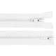 Fermoar plastic detașabil, două cursoare, no 5 lungime 85 cm - Alb (1 Bucată) Fermoar plastic detașabil, două cursoare, no 5 lungime 85 cm - Alb (1 Bucată)