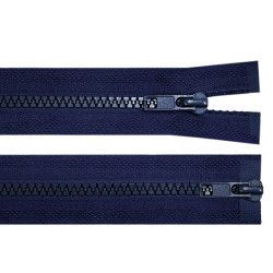Fermoar plastic detașabil, două cursoare, no 5 lungime 90 cm - Albastru închis (1 Bucată)