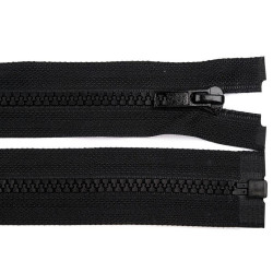 Fermoar plastic detașabil, no 5 negru, lungime 105 cm - Negru (1 Bucată)