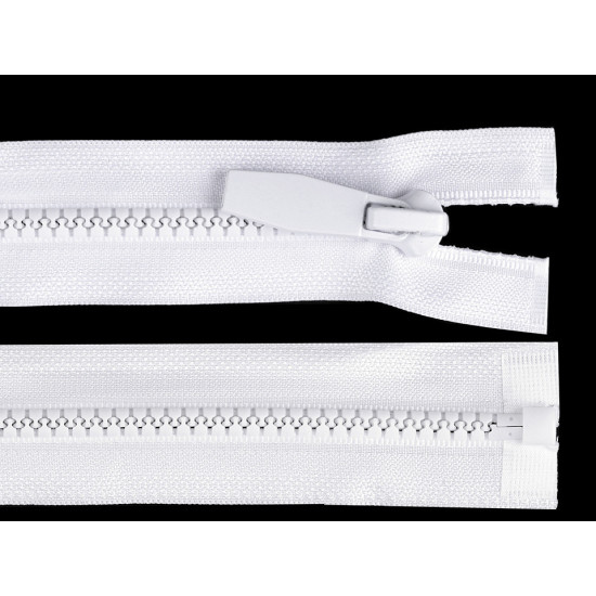 Fermoar plastic detașabil, no 5 lungime 60 cm - Alb (1 Bucată) Fermoar plastic detașabil, no 5 lungime 60 cm - Alb (1 Bucată)