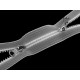 Fermoar plastic detașabil, no 5 două cursoare, lungime 50 cm - Transparent (1 Bucată) Fermoar plastic detașabil, no 5 două cursoare, lungime 50 cm - Transparent (1 Bucată)