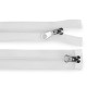 Fermoar plastic detașabil, no 5 două cursoare, lungime 50 cm - Transparent (1 Bucată) Fermoar plastic detașabil, no 5 două cursoare, lungime 50 cm - Transparent (1 Bucată)
