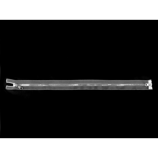 Fermoar plastic no 5 divizibil cu 2 glisoare / bidirecțional 60 cm transparent - Transparent (1 Bucată) Fermoar plastic no 5 divizibil cu 2 glisoare / bidirecțional 60 cm transparent - Transparent (1 Bucată)