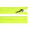 Fermoar din plastic nr. 5 lungime 50 cm cu glisor decorativ - Galben (1 Bucată)