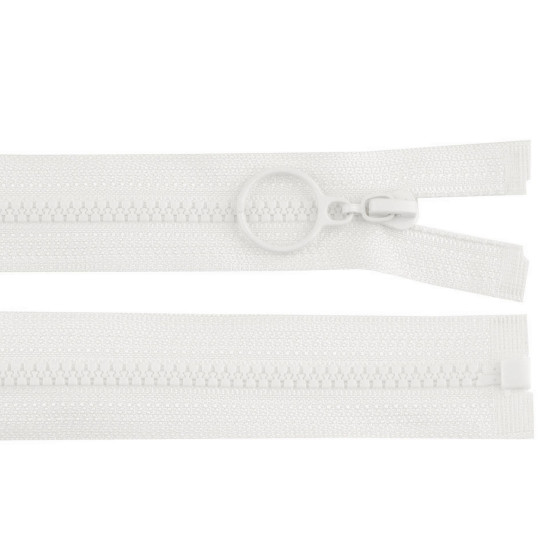 Fermoar din plastic no 3 lungime 70 cm cu inel - Gri oțel (5 Bucăți) Fermoar din plastic no 3 lungime 70 cm cu inel - Gri oțel (5 Bucăți)