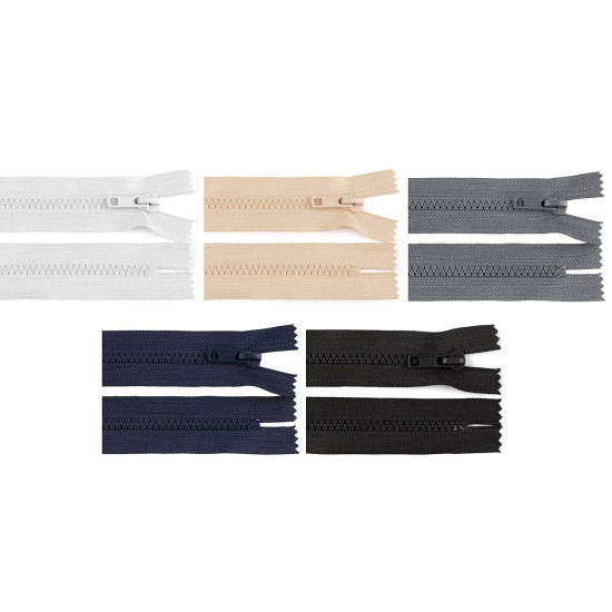 Fermoar plastic nedetașabil, no 5 lungime 16 cm - Albastru închis (25 Bucăți) Fermoar plastic nedetașabil, no 5 lungime 16 cm - Albastru închis (25 Bucăți)