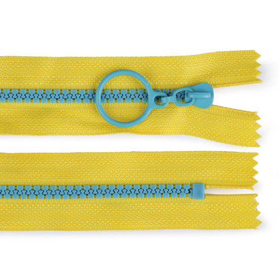 Fermoar plastic colorat  no 5 lungime 20 cm - Bej intens (50 Bucăți)