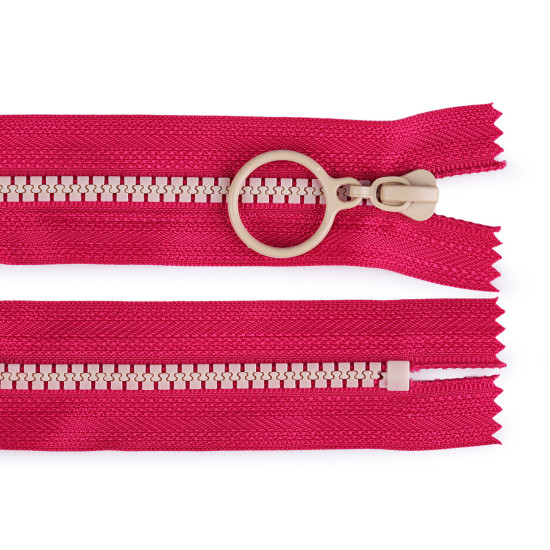 Fermoar plastic colorat  no 5 lungime 20 cm - Bej intens (50 Bucăți)