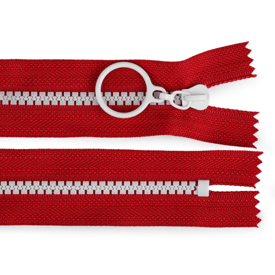 Fermoar plastic colorat  no 5 lungime 20 cm - Bej intens (50 Bucăți)