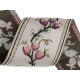 Panglică cu motiv floral țesut metraj, lățime 60 mm - Bej deschis (1 Metru)