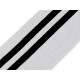 Bandă tricot elastic metraj, lățime 60 mm - Negru (1 Metru)
