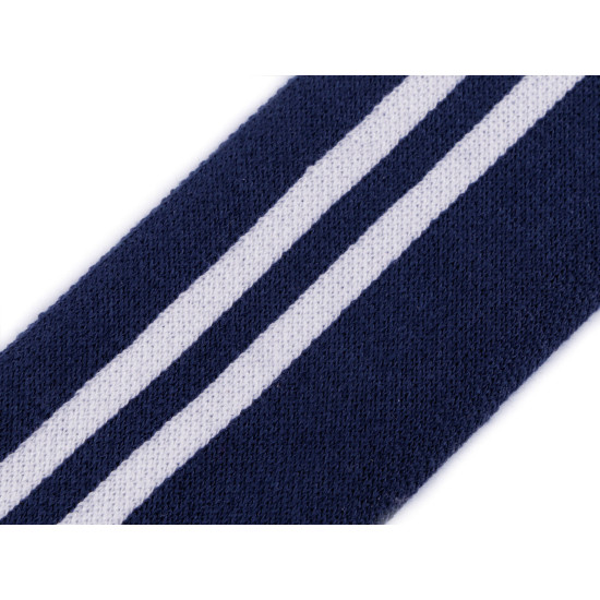 Bandă tricot elastic metraj, lățime 60 mm - Negru (1 Metru)