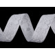 Panglică țesută cu motiv floral, lățime 20 mm - Alb-roșu (50 Metri) Panglică țesută cu motiv floral, lățime 20 mm - Alb-roșu (50 Metri)