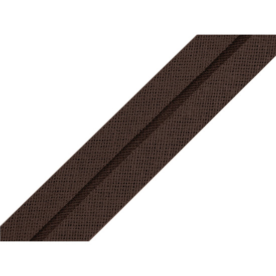 Bandă bias din bumbac, lățime 20 mm - Negru (1 Metru) Bandă bias din bumbac, lățime 20 mm - Negru (1 Metru)