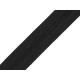 Bandă bias din bumbac, lățime 20 mm - Negru (1 Metru) Bandă bias din bumbac, lățime 20 mm - Negru (1 Metru)