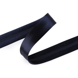 Bandă bias satinată, lățime 20 mm - Albastru parizian (25 Metri)