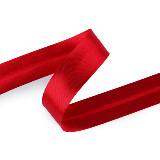 Bandă bias satinată, lățime 30 mm - Alb (25 Metri) Bandă bias satinată, lățime 30 mm - Alb (25 Metri)