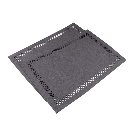 Suport farfurie, față-verso 30x45 cm - Roșu (6 Bucăți) Suport farfurie, față-verso 30x45 cm - Roșu (6 Bucăți)