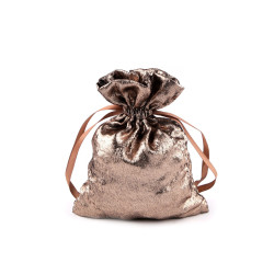 Saculet cadou cu efect metalic 13x18 cm - Arămiu închis (1 Bucată)
