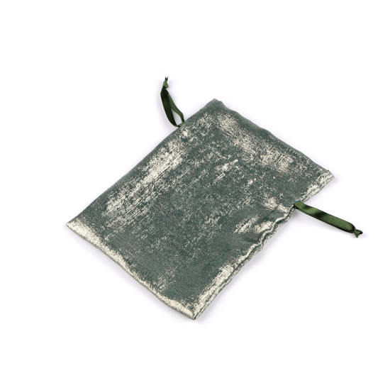 Saculet cadou cu efect metalic 13x18 cm - Auriu închis (10 Bucăți)